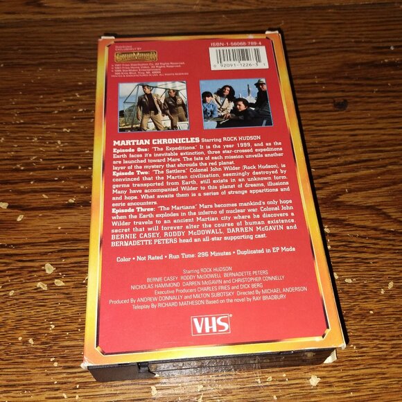 The Martian Chronicles Mini-series (VHS, Starmaker, 1995) - Picture 2 of 6
